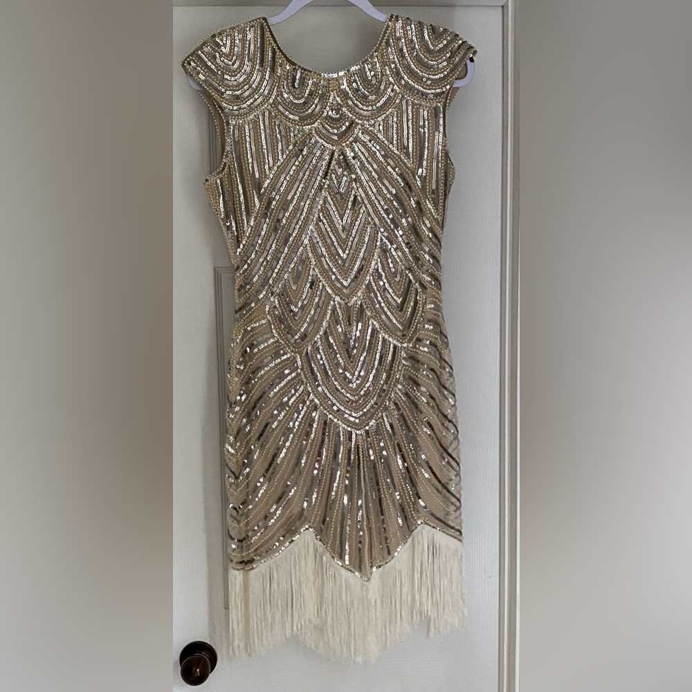 Vintage flapper 1920s dress